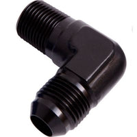 AF822-06BLK- MALE 90DEG 1/4" NPT TO -6AN