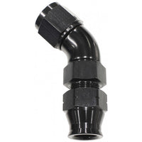 AF129-06BLK - 3/8" TUBE 45 DEG FEMALE -6AN