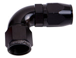 AF553-08BLK - 550 Series Cutter Full Flow Swivel 90&deg; Hose End -8AN 