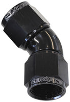 AF563-06BLK - 45&deg; Full Flow Female Coupler -6AN 