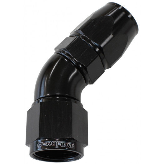 AF572-03DBLK - 45DEG -3AN FULL FLOW TEFLON