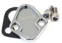 AF64-2027C - Billet Fuel Pump Block-Off Plate - Chrome 