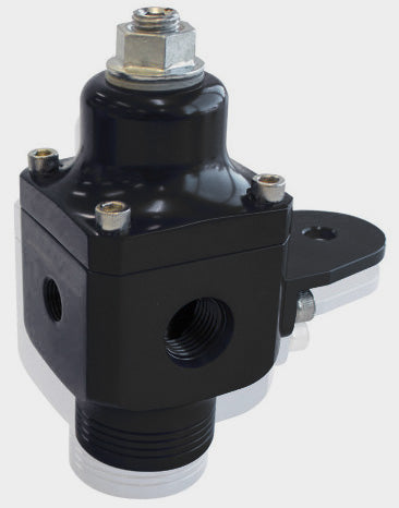 AF66-2047BLK - Billet 2 Port Carburettor Fuel Pressure Regulator -8AN ORB 