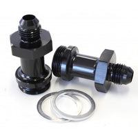 AF700-06-LBLK - HOLLEY INLET FITTING -6AN 