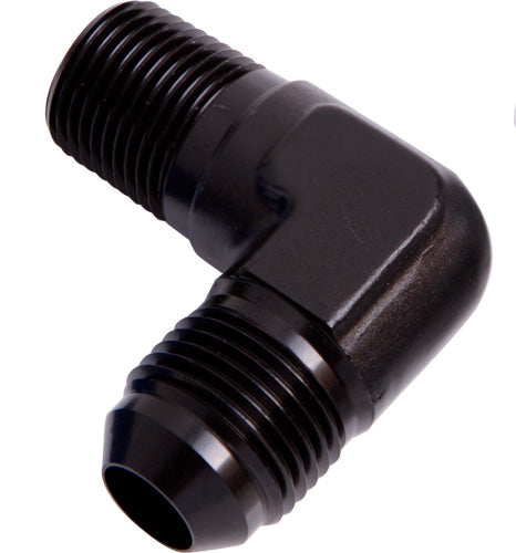 AF822-04BLK - 90&deg; NPT to Male Flare Adapter 1/8" to -4AN 
