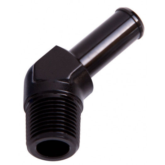 AF845-04BLK - 45 DEG 1/8" NPT TO 1/4" BARB