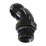 AF902-04BLK - 45&deg; ORB to Male AN Full Flow Adapter -6 ORB to -4AN 