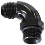 AF903-06-04BLK - 90&deg; ORB to Male AN Full Flow Adapter -4 ORB to -6AN 