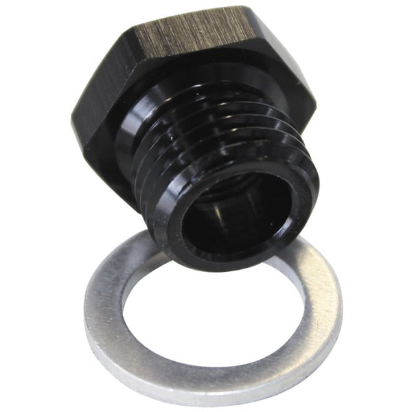 AF912-M12-02BLK - M12 X 1.5 PIPE REDUCER TO F/MALE