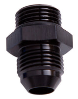 AF920-12BLK - Straight AN Male Flare Adapter to ORB -12AN to -12 ORB 
