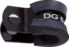 AF158-06BLK - CUSHIONED P CLAMPS -6AN 10PK 